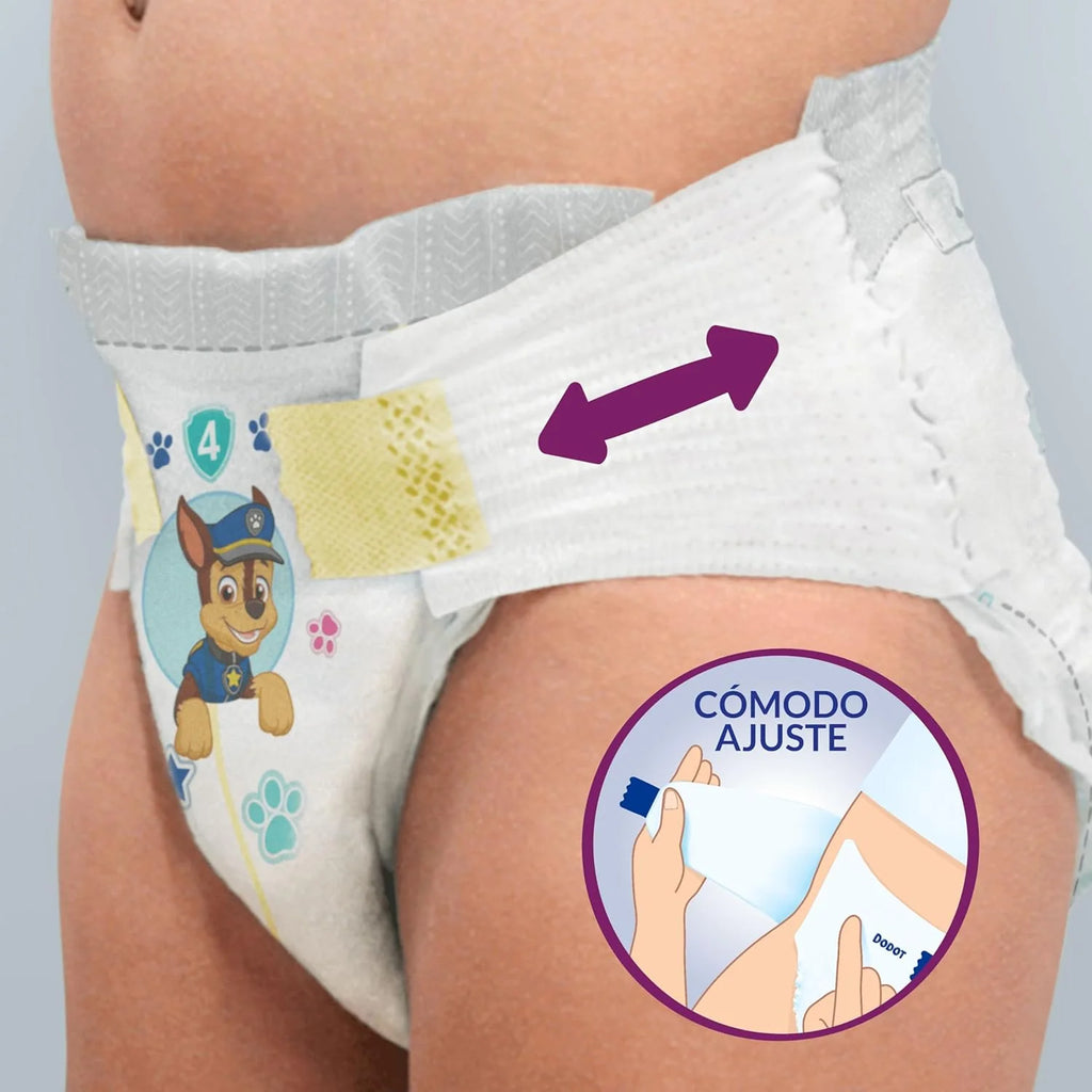 Dodot Pañales Bebé Activity, Talla 4 (9-14 kg),174 Pañales, Hasta 12h de Protección Antifugas y Ajuste, Pack Mensual