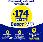 Dodot Pañales Bebé Activity, Talla 4 (9-14 kg),174 Pañales, Hasta 12h de Protección Antifugas y Ajuste, Pack Mensual
