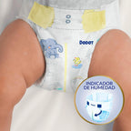 Dodot Pañales Bebé Sensitive, Talla 1 (2-5 kg), 224 Pañales + Regalo de 40 Toallitas Aqua Pure 99% Agua, Hasta 12 h De Protección Antifugas y Cuidado de la Piel, Pack Mensual