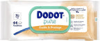 Dodot Toallitas Pure Cuida & Protege Para Bebé, 792 Toallitas (18 Packs De 44 Unidades), Ayuda a restaurar el pH natural de la piel, 99 Agua, Sin plástico