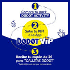 Dodot Pañales Bebé Activity, Talla 3 (6-10 kg), 168 Pañales, Hasta 12h de Protección Antifugas y Ajuste, Pack Mensual