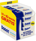 Dodot Toallitas Sensitive Para Bebé, 810 Toallitas (15 Packs De 54 Unidades), Protección de confianza Dodot con 0% alcohol