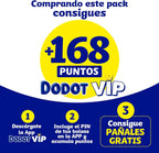 Dodot Pañales Bebé Activity, Talla 3 (6-10 kg), 168 Pañales, Hasta 12h de Protección Antifugas y Ajuste, Pack Mensual