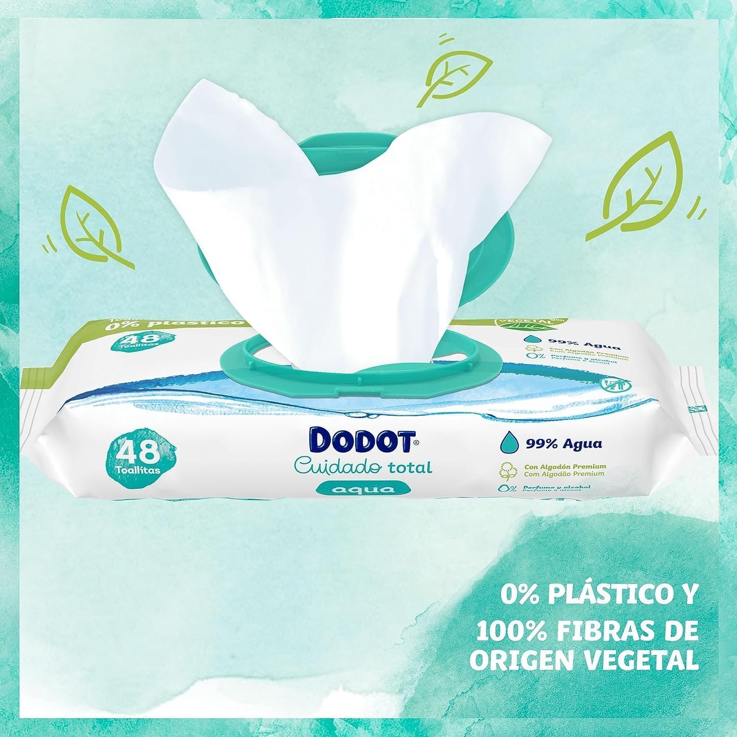 Dodot Aqua Pure Baby Wipes, 1536 Wipes, Helps Restore Skin's Natural PH, 99% Water