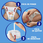 Dodot Nappy Activity Pants Size 4 (9-15 kg), 86 Nappies + Gift of 1 Pack of 40 Wipes, with 360 Adjustment Anti-Leak Extra Soft