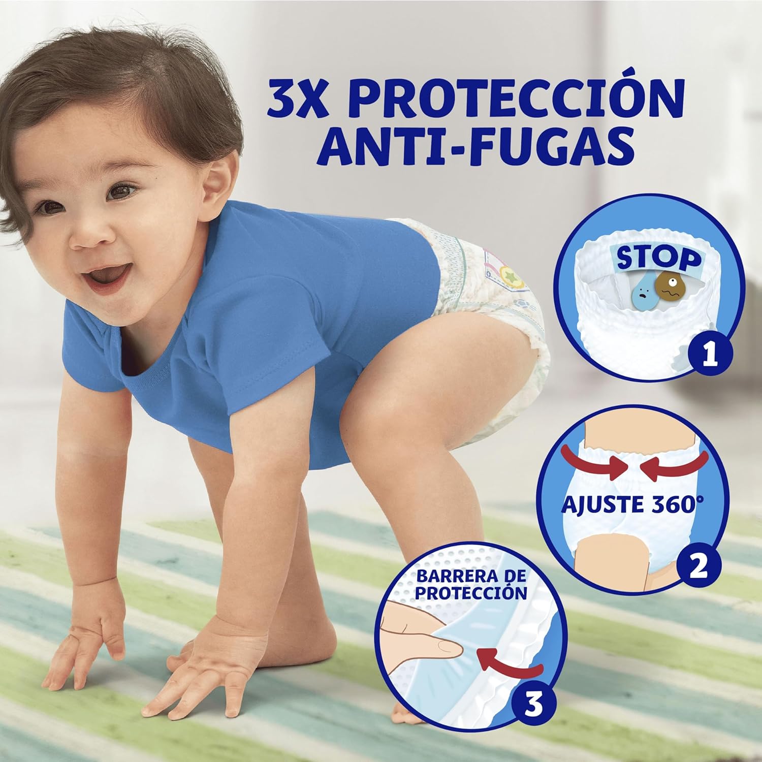 Dodot Nappy Activity Pants Size 4 (9-15 kg), 86 Nappies + Gift of 1 Pack of 40 Wipes, with 360 Adjustment Anti-Leak Extra Soft