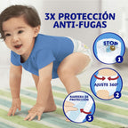 Dodot Nappy - Activity Pants, Size 6 (14-19 kg), 70 Nappies + Gift of 1 Pack of 40 Wipes with 360 Adjustment Anti-Leak Extra Soft