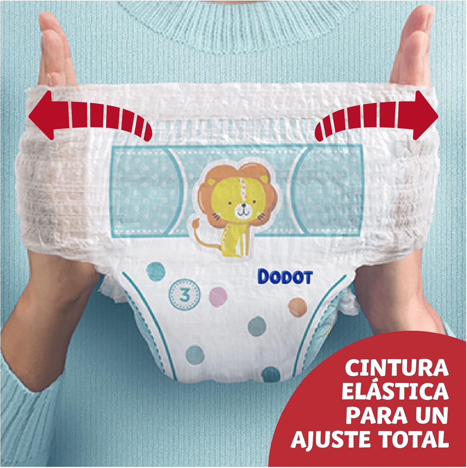 Dodot Nappy - Activity Pants, Size 6 (14-19 kg), 70 Nappies + Gift of 1 Pack of 40 Wipes with 360 Adjustment Anti-Leak Extra Soft